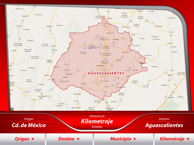 Mudanzas de la Ciudad de México a Aguascalientes