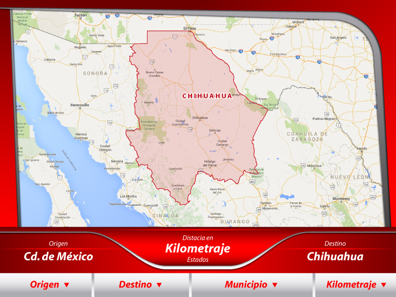 Mudanzas de la Ciudad de México a Chihuahua