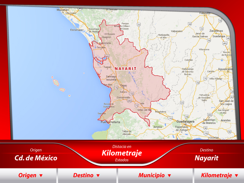 Mudanzas de la Ciudad de México a Nayarit