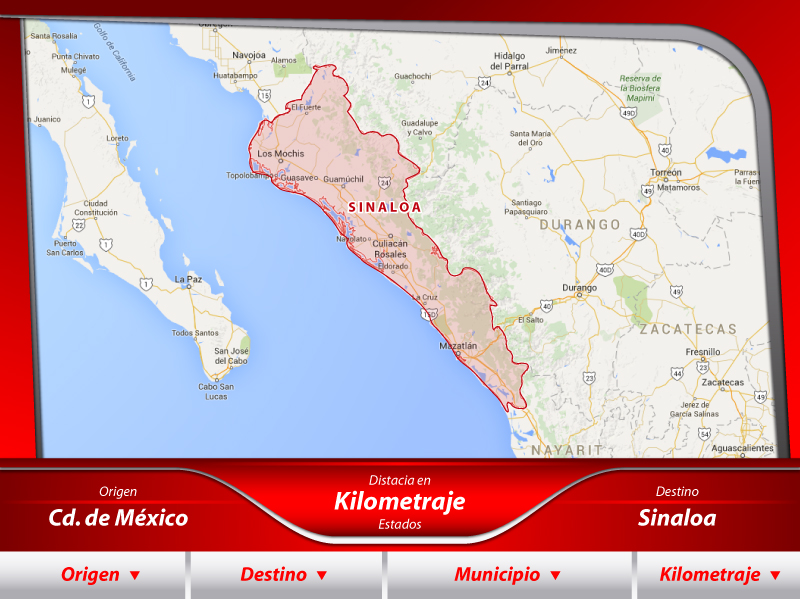 Mudanzas de la Ciudad de México a Sinaloa