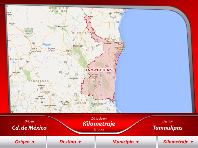 Mudanzas de la Ciudad de México a Tamaulipas