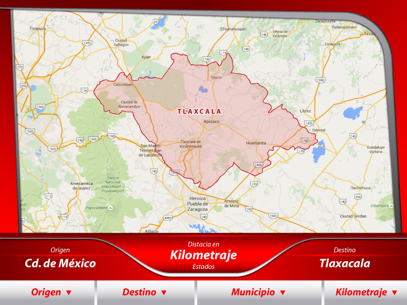 Mudanzas de la Ciudad de México a Tlaxcala